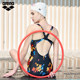 arenaArena swimsuit women's jumpsuit sleeveless triangle swimsuit auspicious koi print spa swimsuit