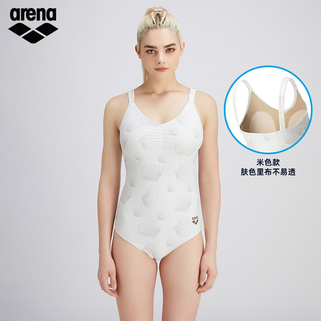 
arena Arena women's breathable one-piece sleeveless low hip triangle swimsuit hot spring swimsuit women's style