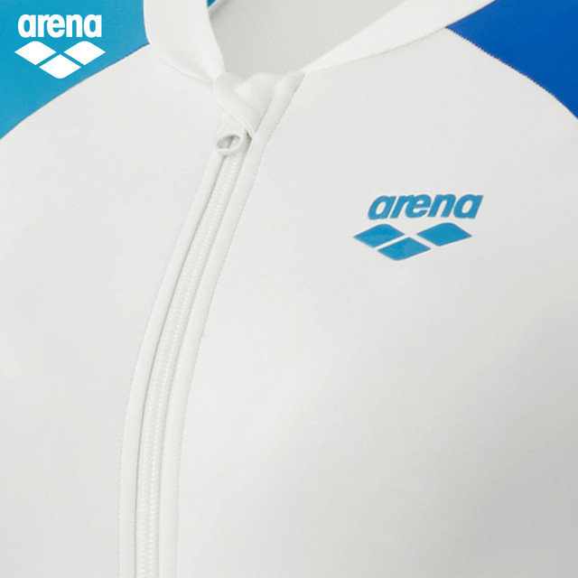 
arena Arena 2025 new women's Polang 3.0 sun protection and flesh-covering sports fashion one-piece short-sleeved skirt swimsuit