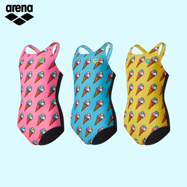 
arena Arena cute series girls one-piece swimsuit sleeveless triangle fitness swimsuit swimming pool special