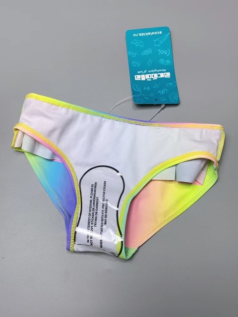 Amber single acool* girls split swimsuit gradient color cute and fashionable lace hot spring triangle swimming trousers