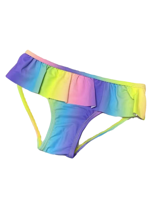 Amber single acool* girls split swimsuit gradient color cute and fashionable lace hot spring triangle swimming trousers