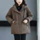 Fat Mom's cotton-padded jacket for women, new winter top for small people, slim, high-end, fashionable, large size cotton-padded jacket