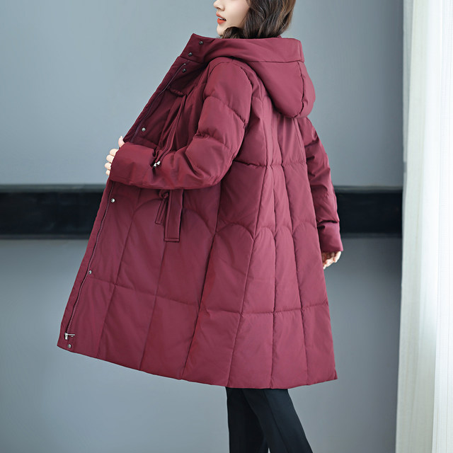 Middle-aged and elderly large-size cotton-padded clothes for women, special fat mothers, winter coats, new fattened and long-length cotton-padded jackets, grandma's cotton-padded clothes