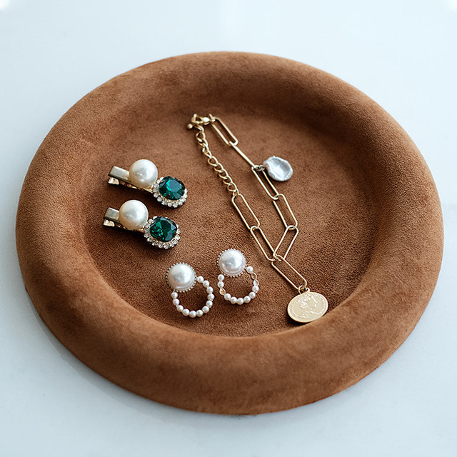 Jewelry display stand Maillard style ring earring storage plate store jewelry display photo prop ornaments