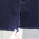 Summer mid-length high-waist denim skirt 2025 loose slim dark blue skirt versatile rear slit hip-pack skirt