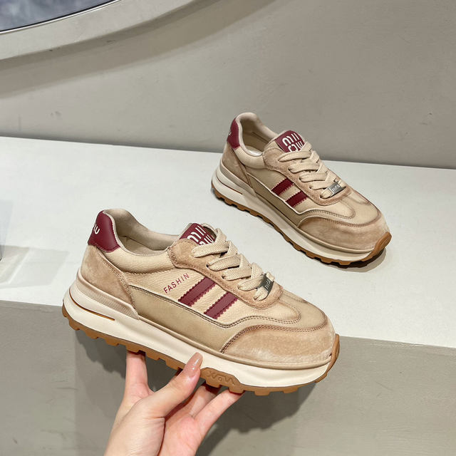 2025 new high-rise shoes for women, small foot-showing jogging outdoor ...