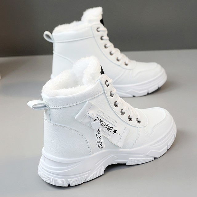 Popular snow boots for women 2025 new winter plus velvet thickened Martin boots waterproof and non-slip Northeast warm cotton shoes