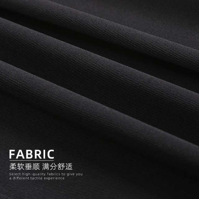 Black skirt for women in spring, summer and autumn mid-length slit suit A-line long skirt for small wool hip skirt winter trend