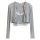 South Korea's Dongdaemun Autumn New Sexy Boys Cushion Lace Stranged Women's Sunscat Cascane Two -piece