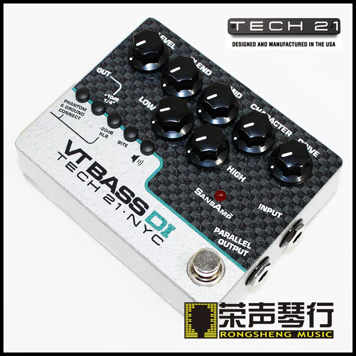 美产TECH21 tech 21 SansAmp VT Bass DI 贝司前级音箱模拟效果