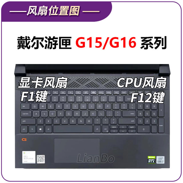 Original Dell Game Case G15 5510 5511 5515 5520 5525 G16 7620 Fan 2021/22
