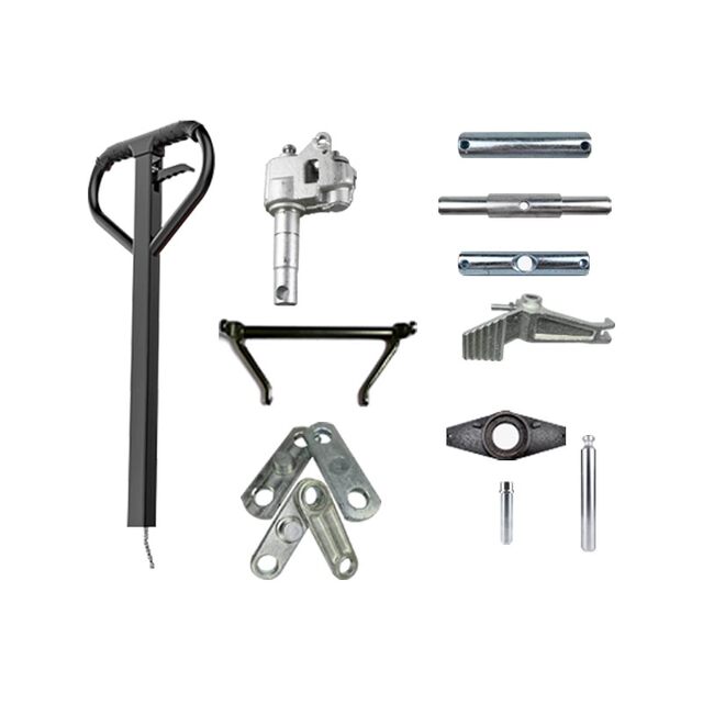 Nuoli manual hydraulic forklift accessories collection Niuli Aojin hydraulic forklift wheels and earth forklift accessories collection Niuli