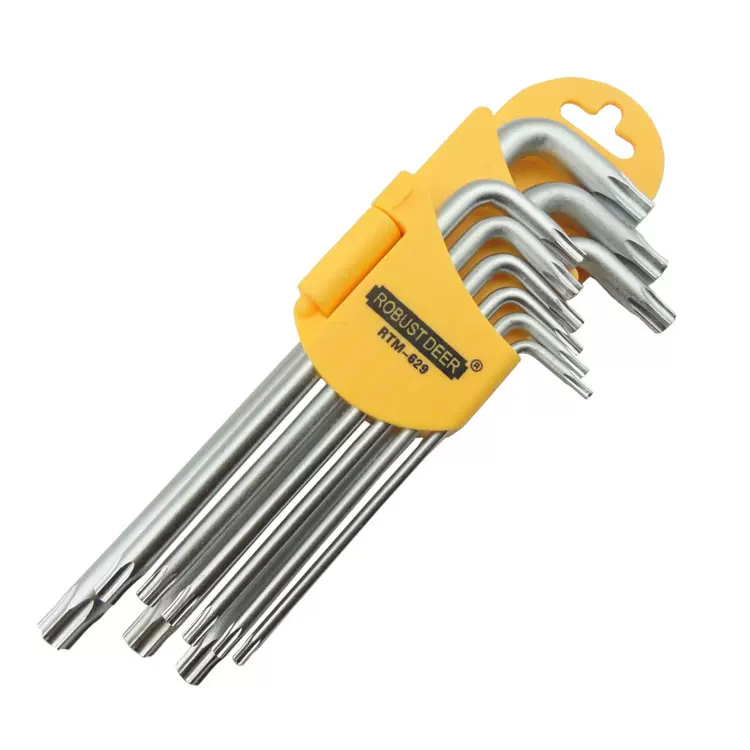 香港飞鹿带中孔9件套星型扳手梅花形内六角螺丝刀rtm 629