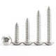201/304/316 Stainless Steel Cross Big flat head Self-attack Screw Big Umbrella Head Round Head Zigong Wood Screw M3-M6