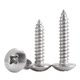 201/304/316 Stainless Steel Cross Big flat head Self-attack Screw Big Umbrella Head Round Head Zigong Wood Screw M3-M6