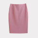 Workplace skirt mid-length skirt women's high waist hip skirt slimming commuting new dark blue zipper solid color one-step skirt