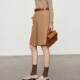 Intellectual Skirt Suit Skirt for Women 2025 Spring and Autumn High Waist Slim and Slim versatile A-line Gray Knee-High Mid Skirt