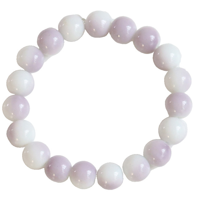 Forest-style Chinese style women's glass crystal bracelet small fresh glass single-circle student tray bracelet wraps finger soft 707