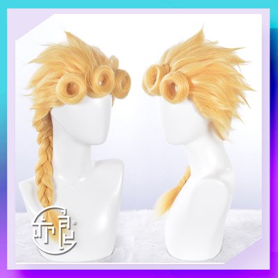 taobao agent Yiliang Jojo's wonderful adventure Golden Wind of Golden Joano Zu Luo Cosplay wigs