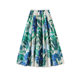 
2506312-Sense French commuting printed tinsel-melon vacation style skirt big sway women's summer long skirt southern oil