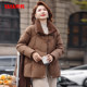 Duck Down Jacket Women's 2025 Autumn and Winter New Middle-aged and Elderly Thickened Short Fox Collar Mother's Wear Warm Jacket S