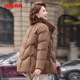 Duck Down Jacket Women's 2025 Autumn and Winter New Middle-aged and Elderly Thickened Short Fox Collar Mother's Wear Warm Jacket S