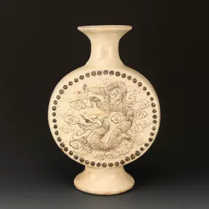 洗濯機可 中国 宋 磁州窯 鉄絵 草文 蓋壷 時代箱付 M R4797 - 通販