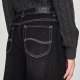 Lee spring and summer loose straight five-bag black women's wide-leg jeans casual trend