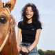 
Lee25 spring and summer new product slim fit round neck embroidered small logo women's short-sleeved T-shirt trendy LWT009873207