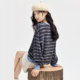 Giordano jacket for women fashionable color-blocking colorful striped velvet pullover loose round neck sweatshirt for women 18324510