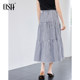OSA commuting versatile plaid skirt women's skirt 2025 summer new age-reducing slimming a-line cake skirt