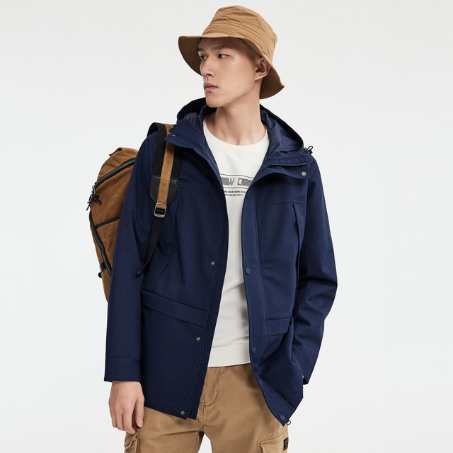 W Seven Wolves Outdoor Hooded Jacket Men's Water-Repellent Autumn ...