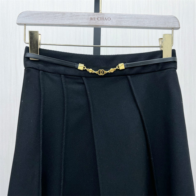 Division's 2024 winter new product, umbrella skirt, skirt for women, high waist, slimming, versatile, wide swing, a-line long skirt 1155