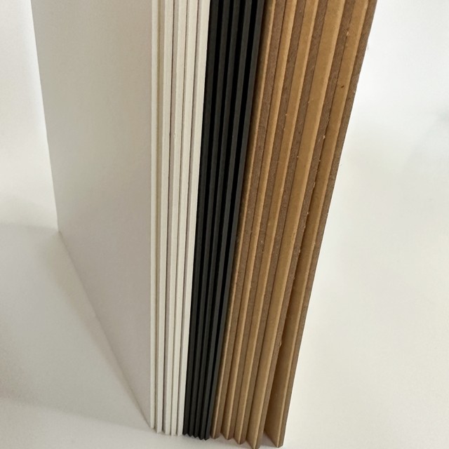 Cardboard a4 hard paper student handmade DIY pad board white black ...