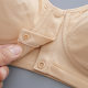 Pure cotton front button large size girl bra junior high school student fat MM upper support fixed elderly breastfeeding without sponge underwear