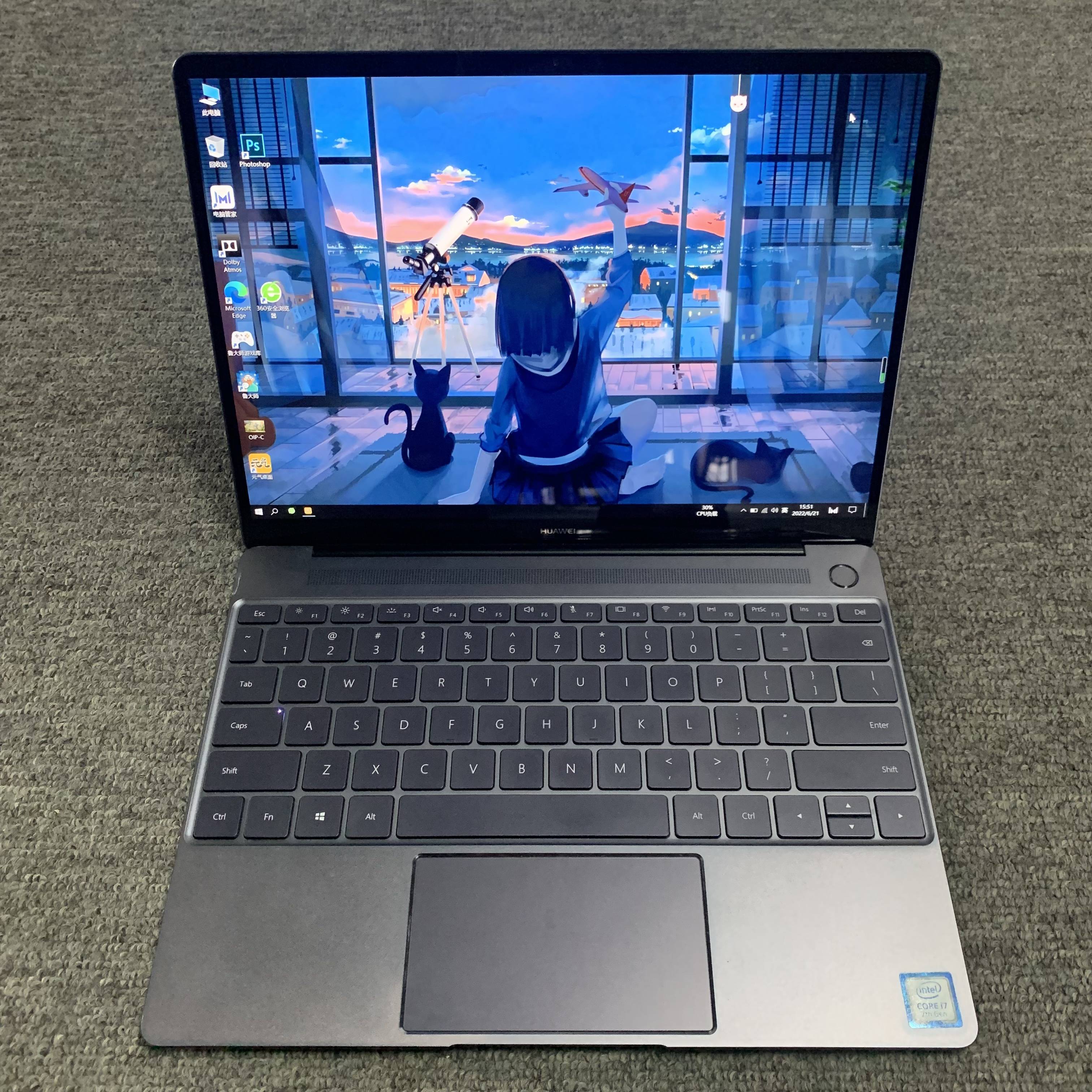 华为matebookx二手 i7-7500笔记本电脑轻薄本