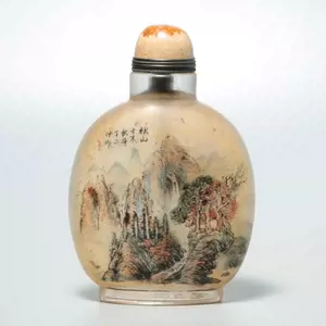内絵 鼻煙壺 「山水」中国伝統工芸 無形文化遺産-