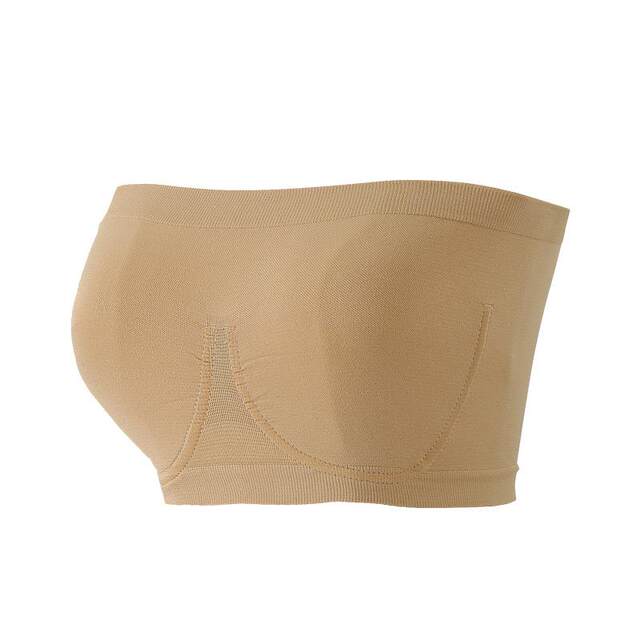 
Cloth steel ring strapless strapless sports bra large size women's seamless imitation steel ring wrap breast one-line foreign trade female angel