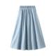 Denim skirt for women in autumn and winter new long skirt pocket high waist slim A-line skirt mid-length skirt 1939 customized
