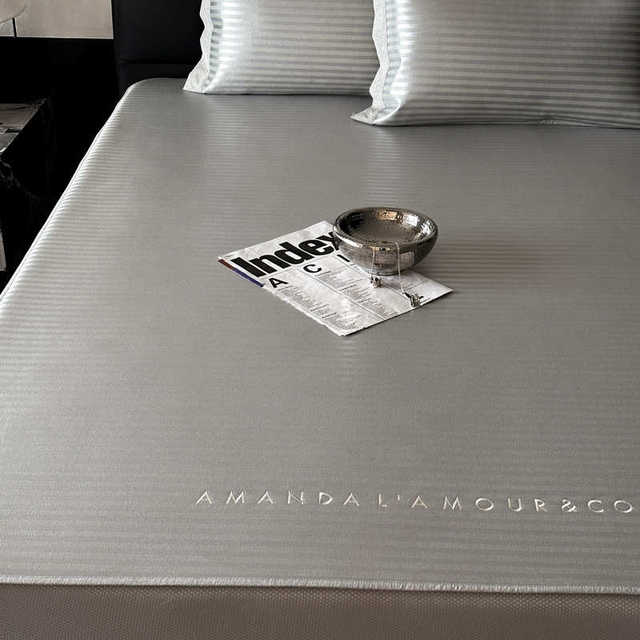 Simple style Class A mother-and-baby grade ice silk rattan mat three-piece set, summer cooling air-conditioned soft mat and fitted sheet machine washable