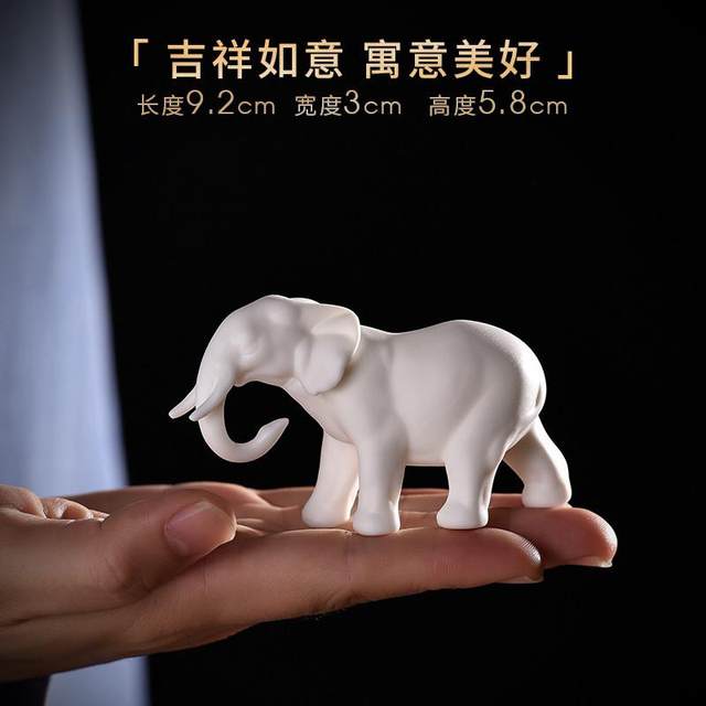 Creative Ceramics Animal Elephant Small Slows Home Horticultural Basin DIY Micro Landscape Scenery Decoration Accessories

