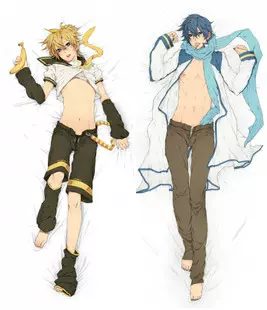V家周边抱枕kaito カイト Len レン 镜音连 始音等身抱枕