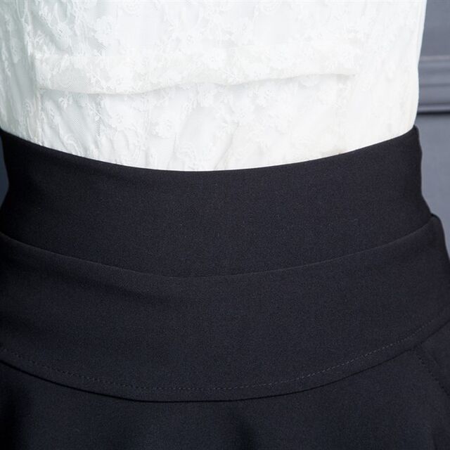 Autumn short skirt women's clothing high waist large size half-body V skirt large sway a line skirt pants pleated skirt women's versatile base skirt women
