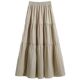 Apricot copper ammonia pocket large swing cake half -bodies skirt female summer 2024 new mid -length long skirt long skirt