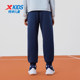 Xtep children's clothing boys' pants children's fleece sweatpants older children's 2025 autumn and winter new sports pants warm trousers