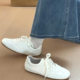 Retro white shoes for women 2025 new autumn versatile soft sole Forrest Gund training shoes for women light casual sports shoes