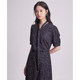 BEANPOLE Spring and Autumn Women's Business Casual Love Flowers Removable Tie Half-sleeved Shirt