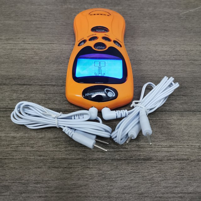 Rechargeable multifunctional digital meridian physiotherapy instrument full-body household small massage device electrotherapy acupuncture cervical massage device