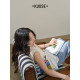Wide colored striped wool knitted vest women's clothing 2025 spring and summer new sleeveless hollow V-neck top